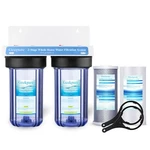 Geekpure 2 Stage Whole House Water Filter System-1" Npt 4.5" X 10" - Pp Carbon. Fixed Price $119.99.