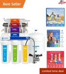 11-stage Uv Reverse Osmosis Water Filtration System With Alkaline Filter 100 Gdp. Fixed Price $411.98.