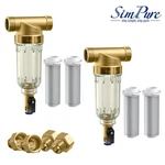 2x Simpure Home Whole House Spin Down Water Filter Sediment Pre-filter System. Fixed Price $60.94.