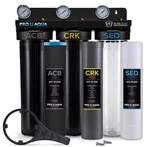 Pro+aqua Elite Gen2 Whole House 3 Stage Well Water Filter System W/gauges. Fixed Price $389.99.