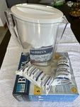 Brita Slim 5 Cup Water Pitcher Filtration System 2 Filters New In Open Box. Fixed Price $24.95.