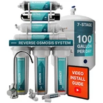 7-stage (12 Step Filtration) Uv & Alkaline Under Sink Reverse Osmosis Water Filt. Fixed Price $452.81.