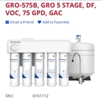 Pentair Freshpoint Gro-575b Ro 5 Stage Reverse Osmosis Drinking System New!. Fixed Price $560.00.