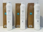 Bluevua Ro100ropot Replacement Filter Set Of 3 Filters Cto, Ro, Pcf, New In Box. Fixed Price $99.85.