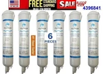 6 Pack Refrigerator Water Replacement Filter Edr3rxd1 9083 4396841. Fixed Price $39.95.