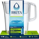 Brita Elite 10-cup Water Filter Pitcher + 2 Filters Bpa Free. Fixed Price $29.99.