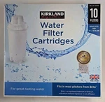 Kirkland Signature Water Filter Cartridge, 10-pack Set. Fixed Price $28.95.