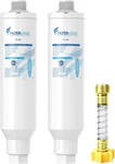 Filterlogic Rv Inline Water Filter Reduces Chlorine 2 Pack With 1 Hose Protector. Fixed Price $18.99.