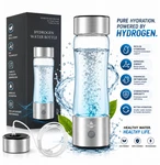 New Yampahpa Hydrogen Water Bottle Generator 2026 Portable Glass Ionizer Silver. Fixed Price $17.77.