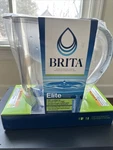 Brita 10-cup Water Filter Pitcher (new In Box) With A Elite. Fixed Price $33.00.