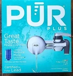 Faucet Mount Filter Chrome Pur Plus Open Box. Fixed Price $19.99.