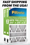 2 Pack Filtrete Electrostatic Air Filter 700 Mpr 703dp5-2pk1e 20 In X 25 5. Fixed Price $44.99.