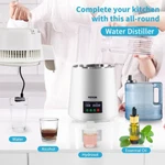 1.1gal Water Distiller 0.3gal/h 750w Distilled Maker Machine 0-99h. Fixed Price $96.89.