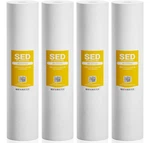 4 Pack 20" X 4.5" 1 Micron Big Blue Whole House Water Filter Sediment Filters. Fixed Price $86.95.