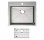 Elkay Crosstown 25" Undermount Single Basin Stainless Steel Kitchen Sink. Fixed Price $349.99.