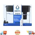 Brita Ultramax, 27 Cup Large Water Filter Dispenser, Fridge Purifier, Black New. Fixed Price $42.59.