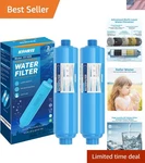 Rv Water Filter, Nsf Certified, Inline Filter Reduces Chlorine, Bad Tas.... Fixed Price $29.32.