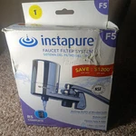 Instapure Faucet System F5 Filter Reduces Lead, Chlorine, Microbials. Fixed Price $24.99.