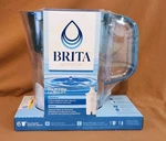 Brita Small 6 Cup Bright Blue Denali Water Filter Pitcher Standard. Fixed Price $23.99.