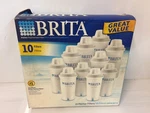 Brita Standard Replacement Pitcher Water Filters 10 Count White Value Pack. Fixed Price $35.20.