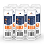 6-pack Of 5 M Carbon Block Coconut Shell Water Filter Cartridge 10" By Aquaboon. Fixed Price $31.79.