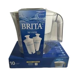 Brita Large 10 -cup Water Pitcher Reduces Mercury, Copper With 2 Filters Inside. Fixed Price $39.90.