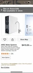 Apec Rotl-600 Tankless Reverse Osmosis Water Filtration System 3 Stage Filter. Fixed Price $240.00.