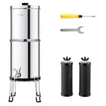 New/gravity-fed Water Filter System, 2.25g 304 Stainless-steel Countertop. Fixed Price $127.70.