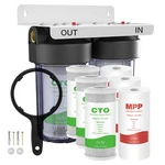 2-stage Sediment Carbon Pp+cto 10"x4.5" Big Blue Whole House Water Filter System. Fixed Price $25.99.