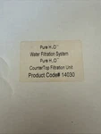 Pure H2o Countertop Water Filter System 14030+ Extra Filters & Instal Uder Sink. Fixed Price $49.06.