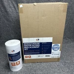 Aquaboon Sediment Water Filter Whole House Big Blue 5 Micron 10"x4.5" 12 Pack. Fixed Price $79.97.