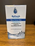 Refresh Zr-001, 5 Stage Replacement Water Filters For Zerowater Pitchers 3 Pack. Fixed Price $11.00.