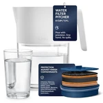 Water Filter Pitcher 1.9l (8-cup) Nano Zero Removes Chlorine, Lead, Pfas. Fixed Price $74.00.