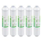 5 Pack Inline Post Carbon Water Filter 1/4" Quick Connector Fridge Ice-maker. Fixed Price $27.90.