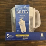 Brita Water Filter System White Pitcher 5 Cup Capacity 1. Fixed Price $16.99.