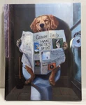 Stupell Home Decor Dog Reading Newspaper On Toilet 16x20" Funny Art #pwp-183. Fixed Price $32.55.