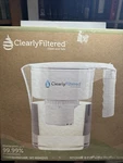 Clearly Filtered 8 Cup Water Filtration System Pitcher Filter Included New. Fixed Price $80.00.