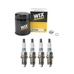 Wix Engine Oil Filter & Denso 4 Spark Plugs Kit For Accord Civic Cr-v Rsx Tsx L4. Fixed Price $70.95.