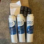 New Lot Of 3 Aqua Crest Aqu-ff23-qr Replacement Water Filter For Ge-new Sealed. Fixed Price $49.95.