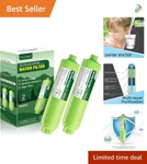 Inline Rv Water Filter 2 Pack, Odor & Chlorine Reduction For Clean Taste. Fixed Price $32.99.