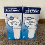 2 Pack Great Value Water Filtration Tank Replacement Filter For Gvrwft G4. Fixed Price $35.00.
