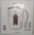 New!! Drinkpod Alkaline Water Filter Pitcher 8-stage Cartridge 2.4 L. Fixed Price $44.99.