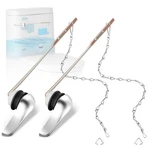 Yupjlia 2 Pack Toilet Handle Replacement Kit, Front Mount Flush Chrome. Fixed Price $13.62.