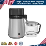 1.1 Gallon Water Distiller 4l 750w Home Purifier With Glass Jug Filter Set. Fixed Price $80.99.