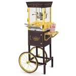 Nostalgia Popcorn Machine Cart 17.5" 8 Oz Detachable Base Measuring Cup Black. Fixed Price $259.99.
