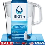 10 Cup Water Filter Pitcher W/ Smartlight Indicator Bpa Free Plastic Clear New. Fixed Price $41.71.