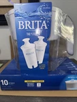 Brita Wave Water Filtration System, 10 Cup Pitcher, 2 Filters Included *open Box. Fixed Price $29.99.