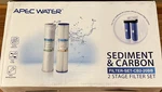 Apec 20" Whole House Sediment. Carbon Replacement Filter Set Filter-set-cb2-20bb. Fixed Price $89.99.