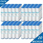 100 Pack 10" X 2.5" Washable Whole House Pleated Sediment Water Filter 20 Micron. Fixed Price $79.86.