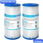 10" X 4.5" Washable Pleated Sediment Water Filter Fit For Ge Fxhsc Fxhtc Gxwh40l. Fixed Price $28.87.